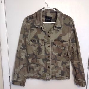 Sanctuary Camo Jacket, size Large